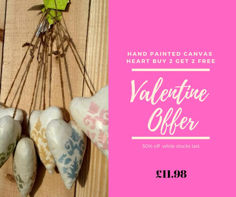 Free Canvas Hearts By The Interior Co and Shoeless Joe