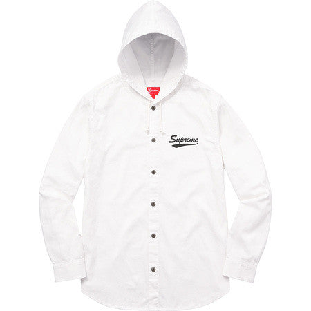 supreme button up hoodie