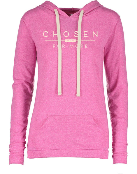 Ladies "Chosen for More" Melange Hooded Tee