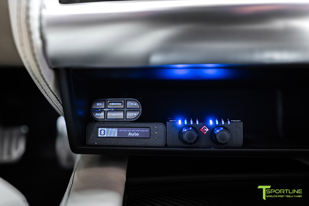 Gloss Psychedelic Flip Tesla Model S 2.0 with Custom Tesla Bentley Linen Interior and Audiophile Sound Upgrade by T Sportline
