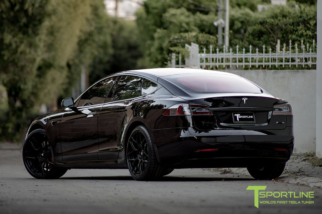 Tesla Model S and X Chrome Delete Satin Black