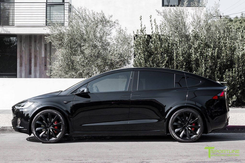 Black Tesla Model X P100D Painted Plastic Panels