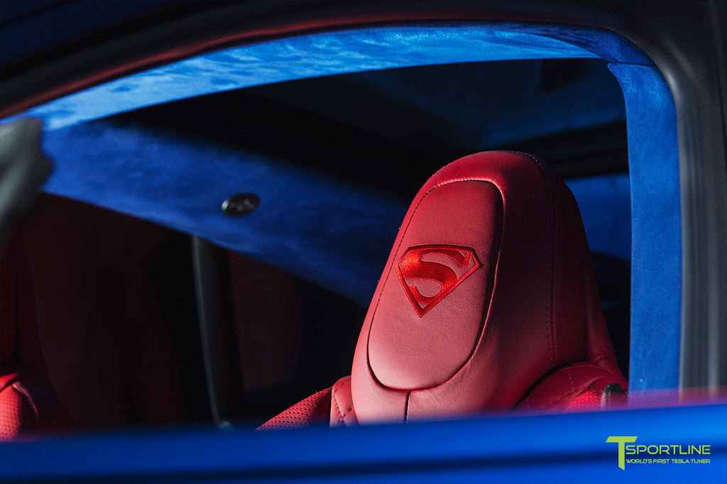 Tesla Model X Custom Leather Interior Reupholstery by T Sportline
