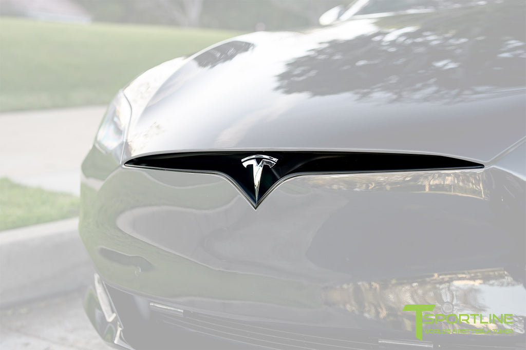 Tesla Model S and X Chrome Delete Satin Black