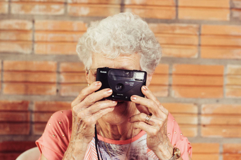 grandma with a camera
