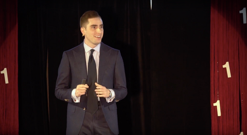 Parker at his TEDx talk