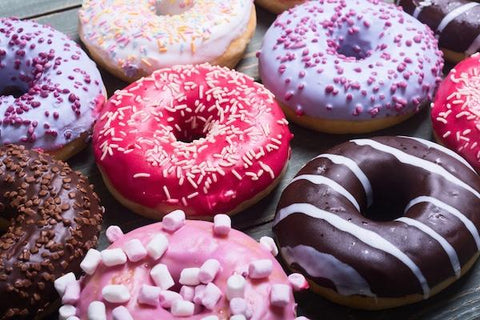 Plate of donuts