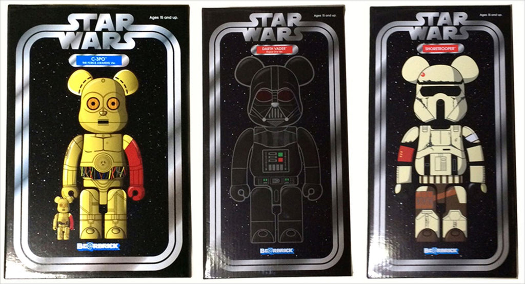 BE@RBRICK Bearbrick Medicom Toy Star Wars 1000% 400% 6pcs set