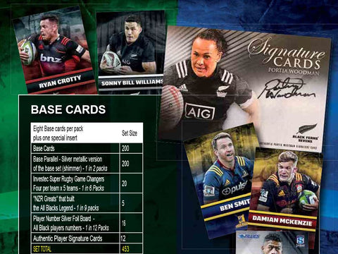 2018 TapnPlay New Zealand Rugby Trading Card Collection Structure