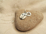 Santiago cross angel charm necklace