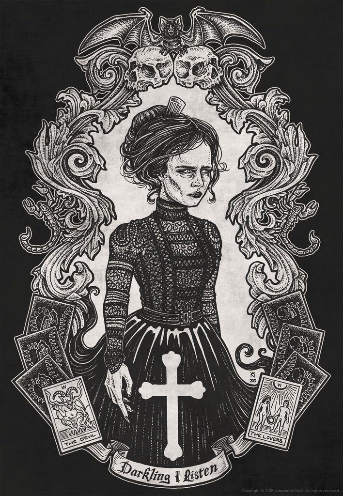 vanessa ives penny dreadful illustration by alexandria noel