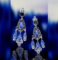 Blue Iceberg Earrings by Albert Weiss Jewelry