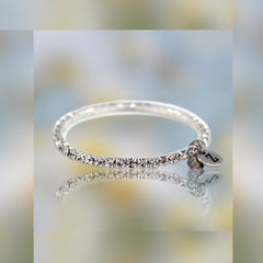 Weiss Crystal Stretch Initial Bracelet by Albert Weiss Jewelry