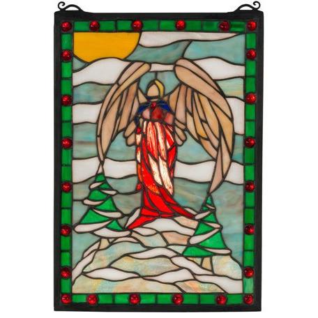 Winter Angel Stained Glass Window- Free Shipping