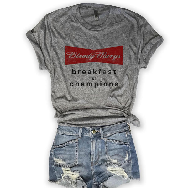 bloody mary breakfast of champions t shirt