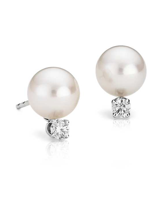 pearl with diamond