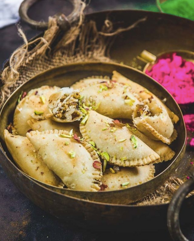 Sweet gujiyas are a delicious Holi snack