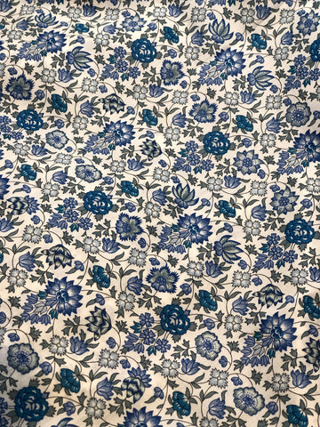 Blue and White Floral