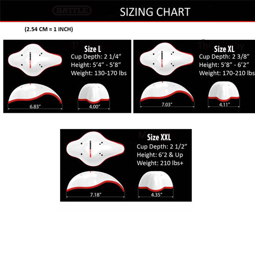 Protective Cup Size Chart