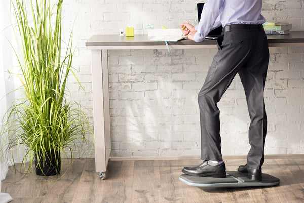 4 Benefits Of Using A Balance Board With A Standing Desk Gaiam