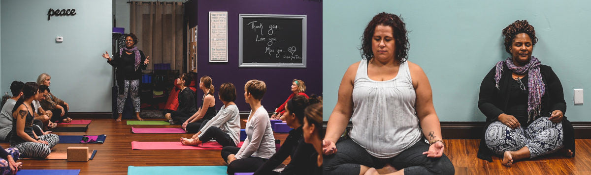 Meet Dianne teaching yoga class