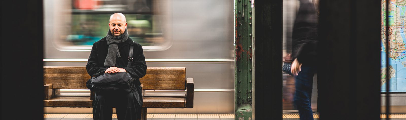 Meditating in a Subway for Calm in the Chaos