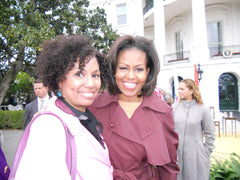 Pamela Stokes Eggleston and Michelle Obama