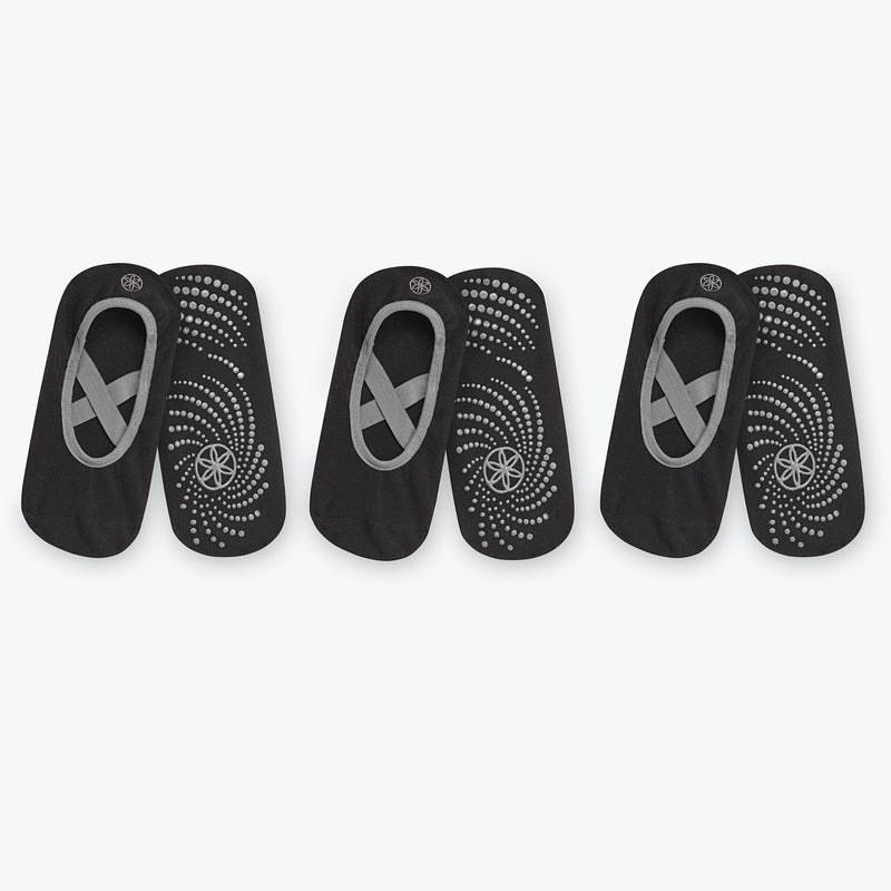 Grippy Yoga-Barre Socks - 3 Pack