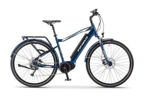 Blue Fifield Bonfire 350 Electric Cruiser Bike - Side View