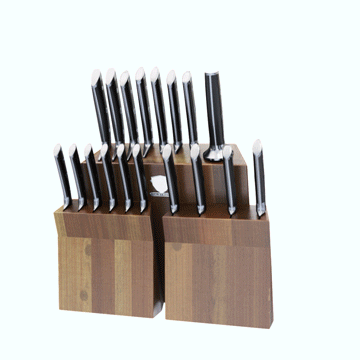 Gladiator Series 18-piece Colossal Knife Set with Block