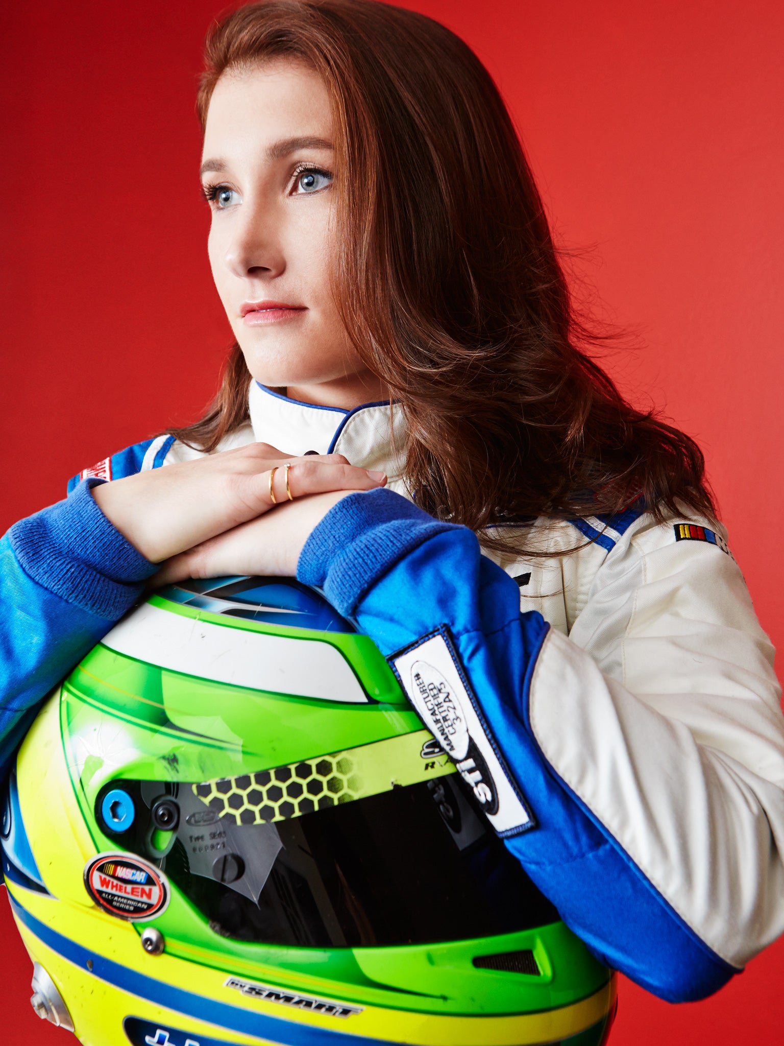 julia landauer NASCAR racer interview with shiffon co meaningful jewelry