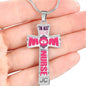 Personalized Best Kind of Mom Cross Pendant Necklace (Customize Occupation On Pendant)