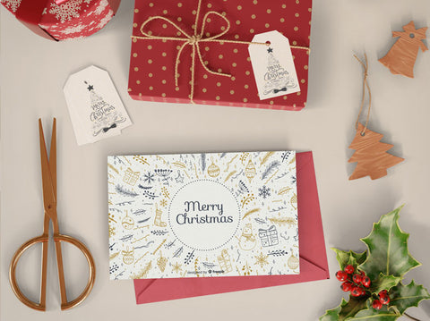 Christmas printable cards, gift tags and wrapping paper