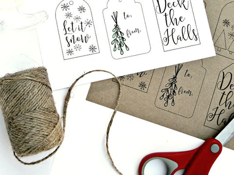 Printable Christmas gift tags