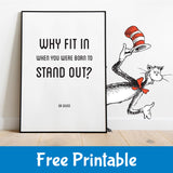 Free Printable Dr Seuss Saying