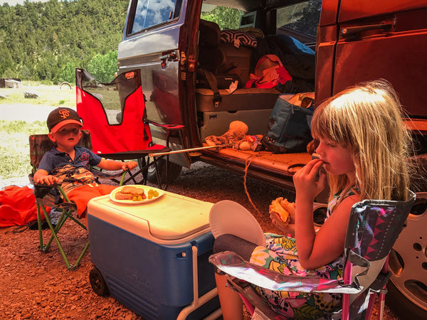 wyoming camping lunch go slo wyo vw vanagon