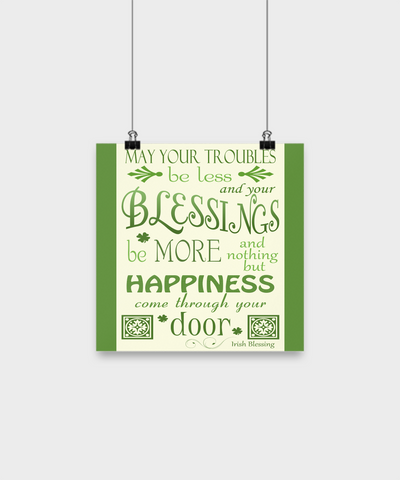 Irish Blessing Poster