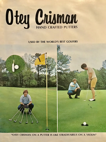 Otey Crisman putter brochure for handcrafted design make in America