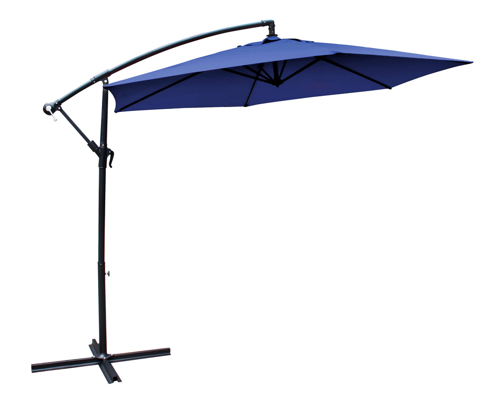 Euro Style Collection 10 Foot Patio Umbrella Navy Blue