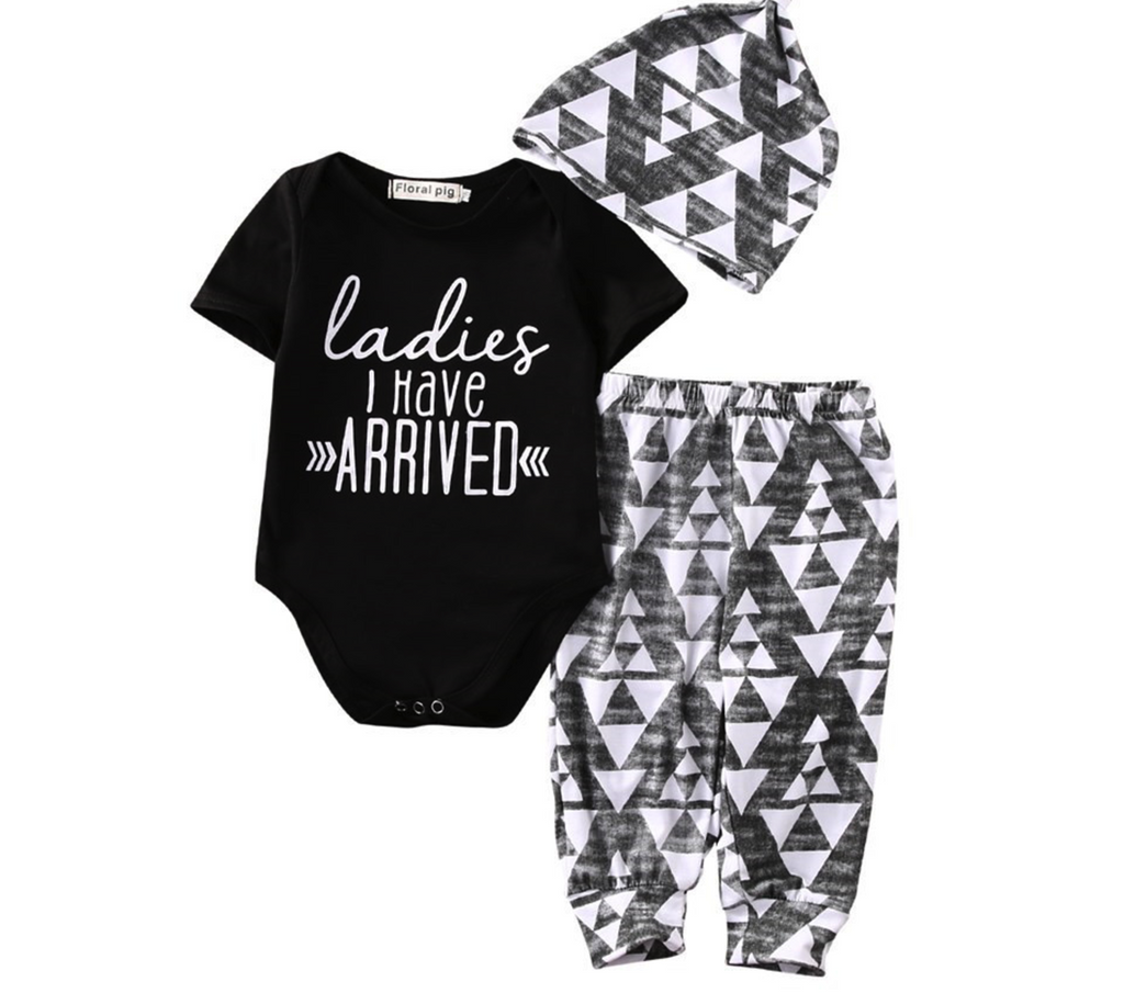 ladies i have arrived baby outfit
