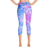 Yoga Pants, Shanti Yoga, Peace Yoga, Pink Yoga Pants, Blue Yoga Pants, Yoga Capri Leggings