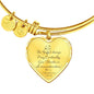 Be Joyful Heart Pendant Luxury Bangle/Bracelet - Print Fads