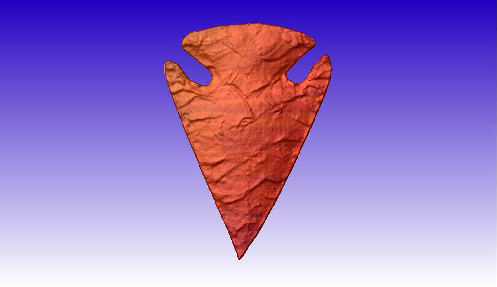 Flint Arrowhead Vector Relief Model – CNCVectorArt