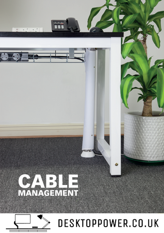 Desktop Power - Cable Management - Office Desk Tidy