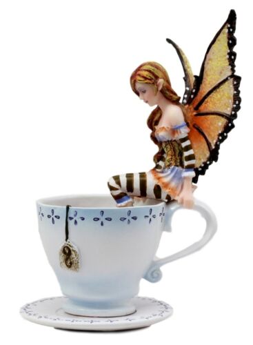 Amy Brown Print Espresso Faery Brown Coffee Tea Cup Fairy Fantasy Art Kitchen 