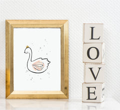 Gold Framed Kids Print