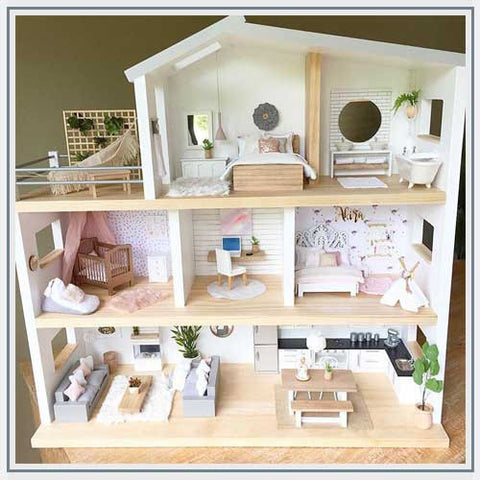 Whimsy Wood Designs Modern Dollhouse