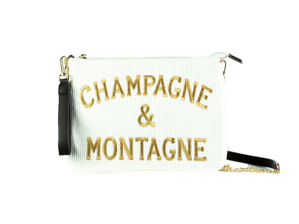 Pochette da donna Saint Barth modello Parisienne W, materiale Monchamp. Colore 10OR