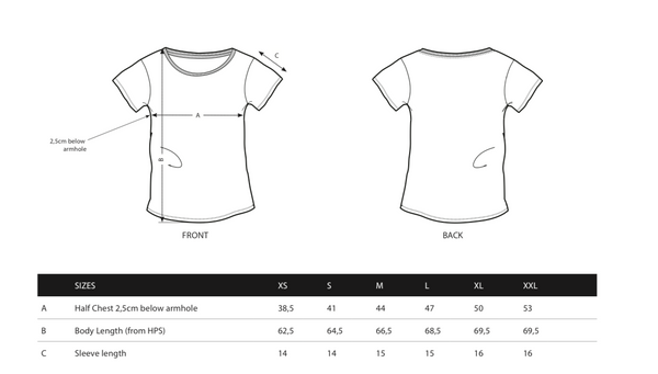 Voltage Spot Women's Size Chart