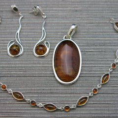 Baltic amber and Sterling Silver jewellery